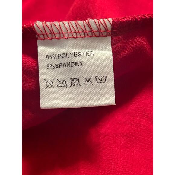 NWT PinUp Fashion Red Tie Front Dress Polyester/Spandex Size 24 - Picture 3 of 6